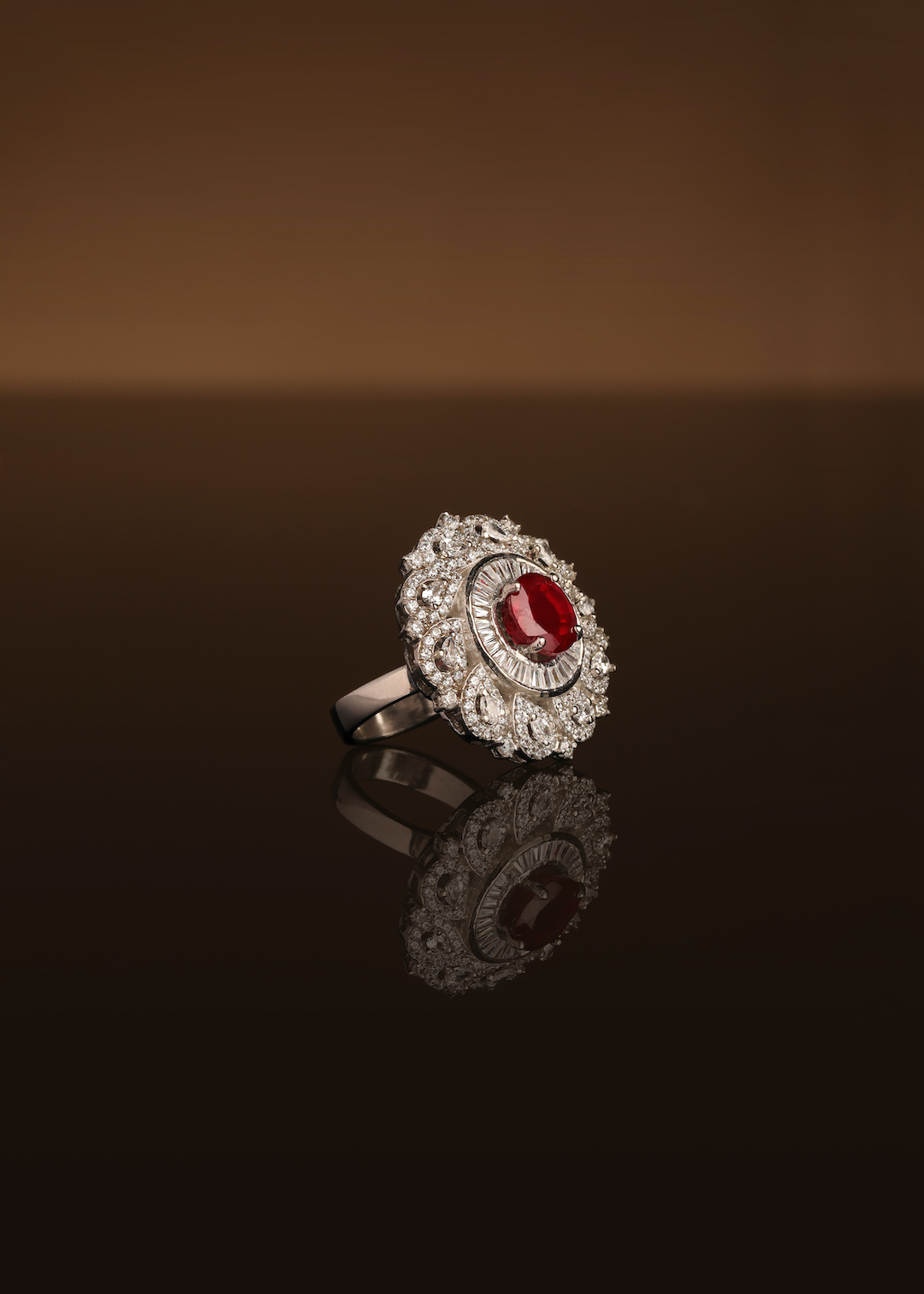 Ruby cocktail ring